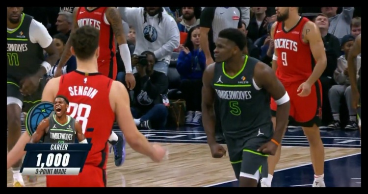  23歲186天！愛德華茲成NBA歷史上最年輕投進(jìn)1000記三分球員
