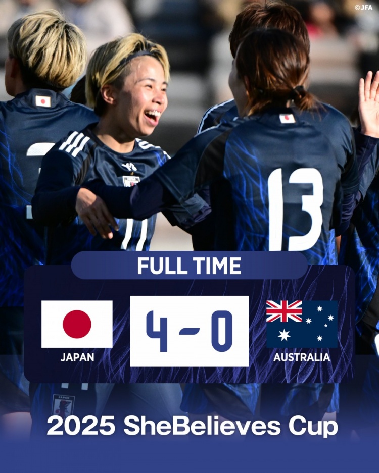  熱身賽日本女足4-0澳大利亞女足，田中美南2射1傳&長谷川唯任隊(duì)長