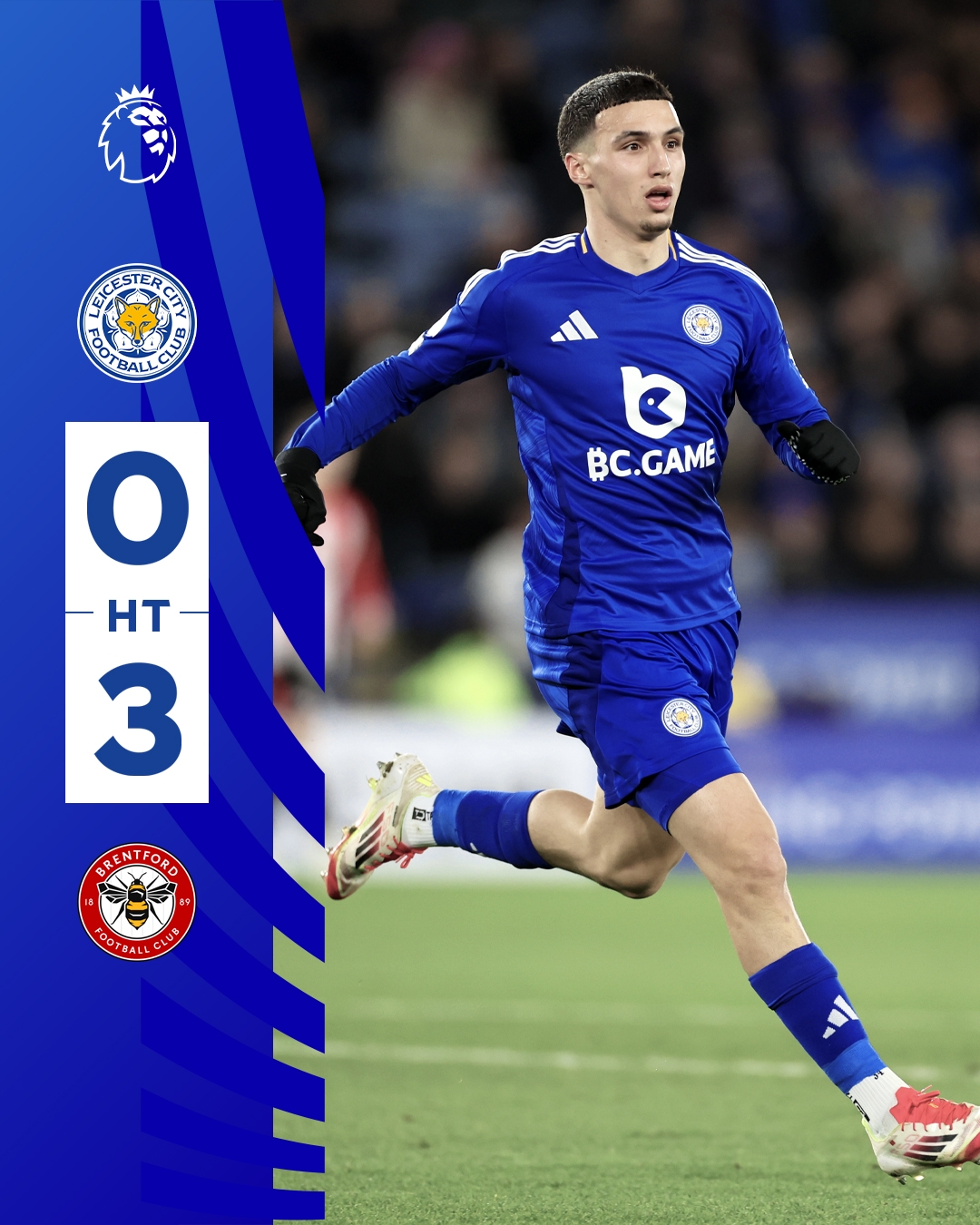  半場(chǎng)0-3！萊斯特若不進(jìn)球輸球，將主場(chǎng)6連敗0進(jìn)球創(chuàng)歷史最糟戰(zhàn)績(jī)