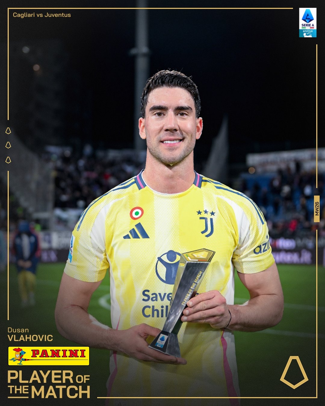  打進致勝進球！弗拉霍維奇當選尤文1-0卡利亞里全場最佳球員