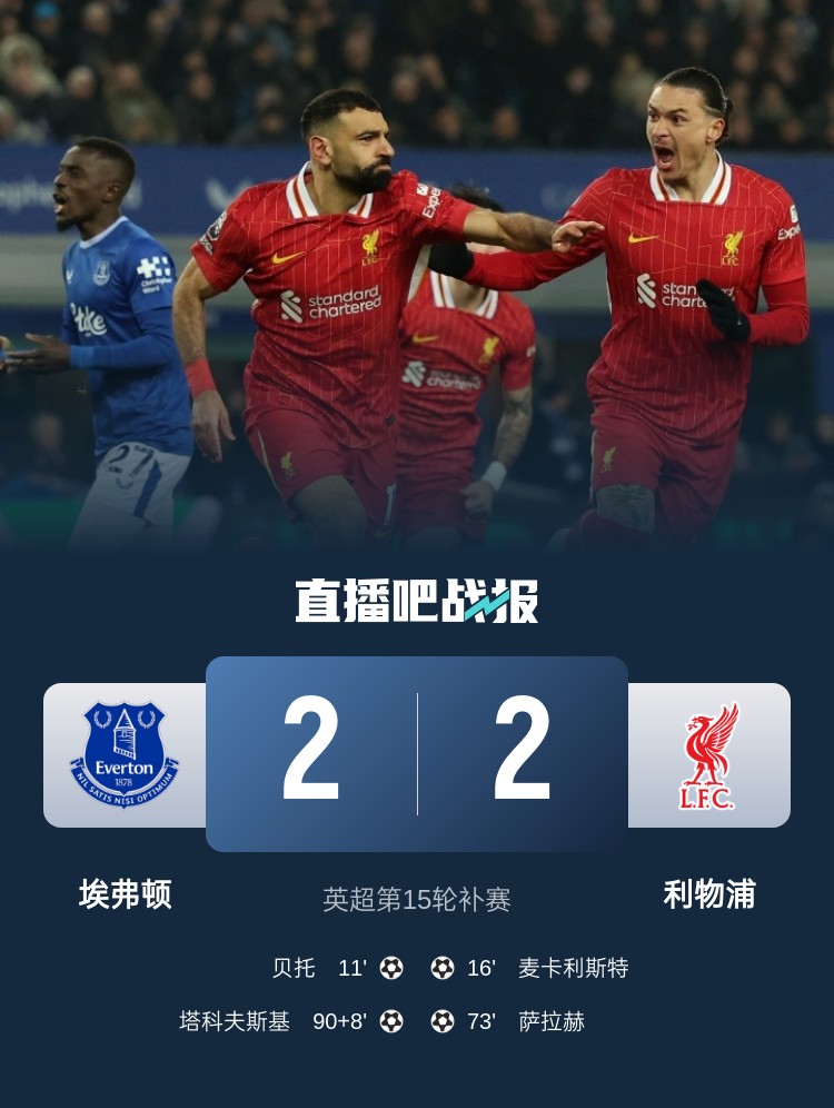  劉語熙評默西塞德德比：場面勝過比分，奧利弗又一次當“主角”